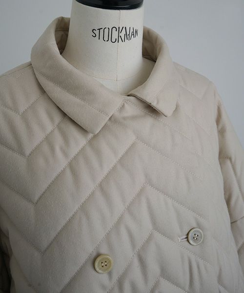 Mochi.モチ.quilted jacket [ma22-jk-02/off beige]