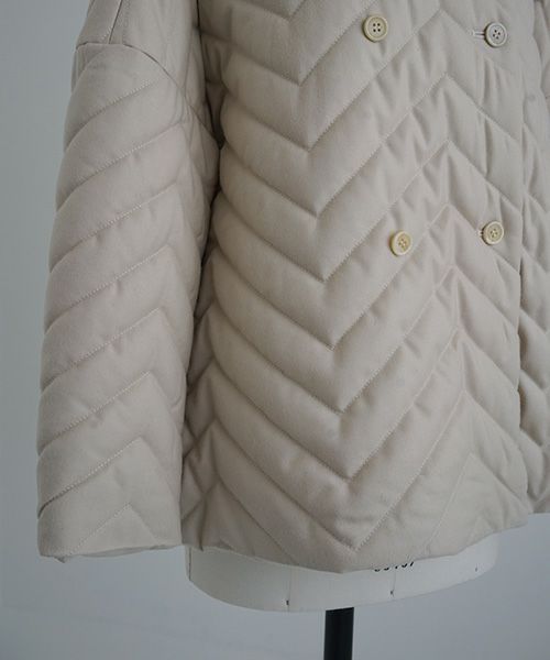 Mochi.モチ.quilted jacket [ma22-jk-02/off beige]