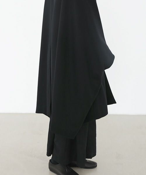 Mochi.モチ.cape coat [ma22-co-02/black・]