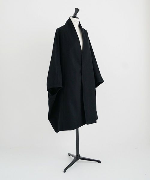 Mochi.モチ.cape coat [ma22-co-02/black・]