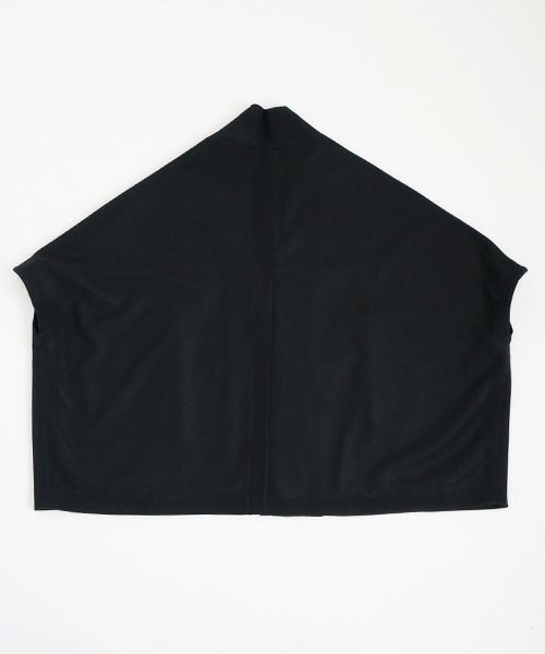 Mochi.モチ.cape coat [ma22-co-02/black・]