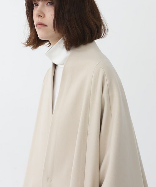 Mochi.モチ.cape coat [ma22-co-02/off beige]