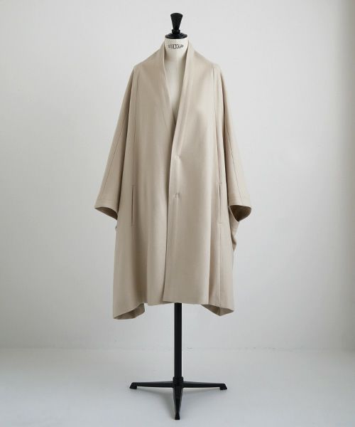 Mochi.モチ.cape coat [ma22-co-02/off beige]