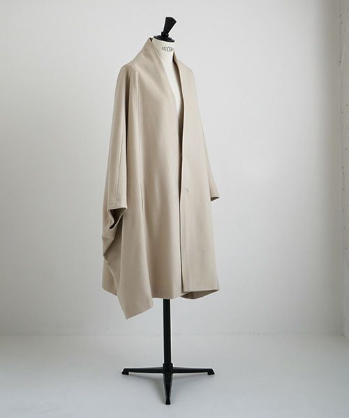 Mochi.モチ.cape coat [ma22-co-02/off beige]