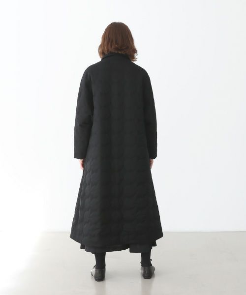 Mochi.モチ.stand fall collar coat (quilted). [ma22-co-03/quilted]