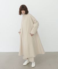 Mochi.モチ.no collar coat  [ma22-co-04-/off beige]