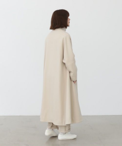 Mochi.モチ.no collar coat  [ma22-co-04-/off beige]