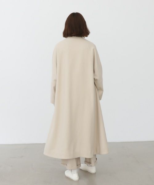 Mochi.モチ.no collar coat  [ma22-co-04-/off beige]