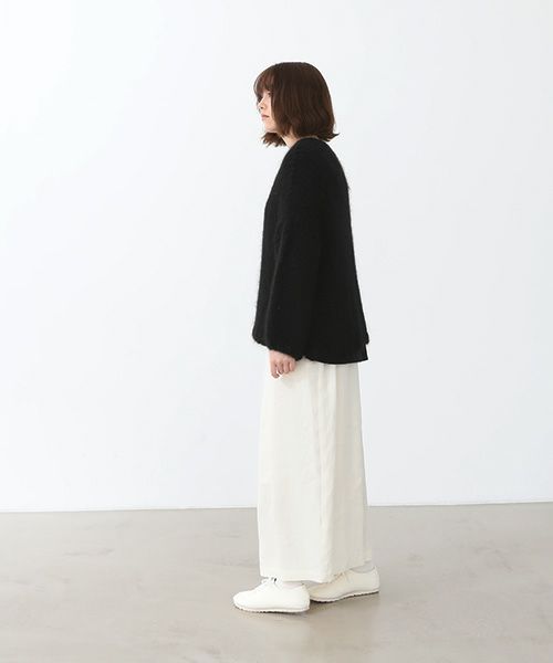 Mochi.モチ.wrap wide pants [ma22-pt-01/off white・]