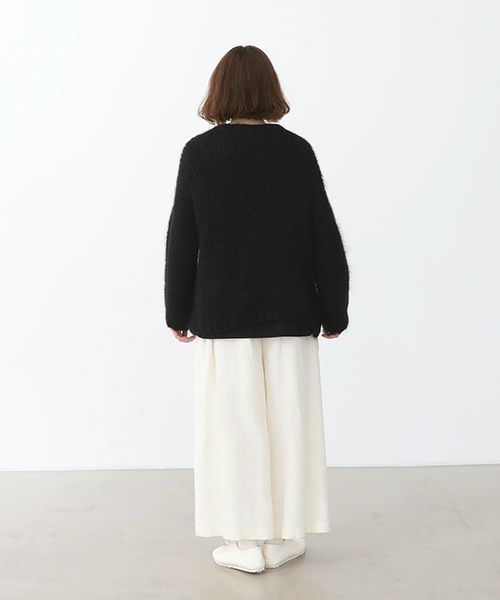 Mochi.モチ.wrap wide pants [ma22-pt-01/off white・]