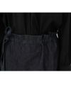 Mochi.モチ.wrap denim pants [ma22-pt-01/dark indigo]