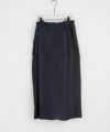 Mochi.モチ.wrap denim pants [ma22-pt-01/dark indigo]