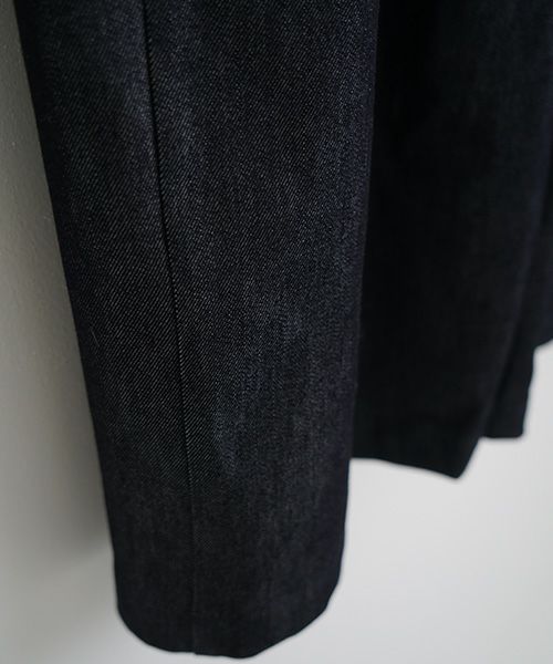 Mochi.モチ.wrap denim pants [ma22-pt-01/dark indigo]