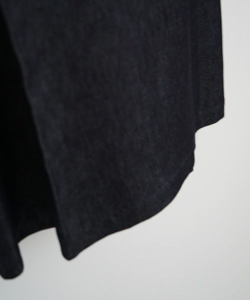 Mochi.モチ.wrap denim pants [ma22-pt-01/dark indigo]