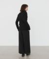Mochi.モチ.asymmetry wide pants [ma22-pt-02/black/・1]