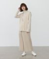 Mochi.モチ.cashmere v-neck vest [ma22-kn-01/off white]