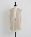 Mochi.モチ.cashmere v-neck vest [ma22-kn-01/off white]