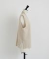 Mochi.モチ.cashmere v-neck vest [ma22-kn-01/off white]