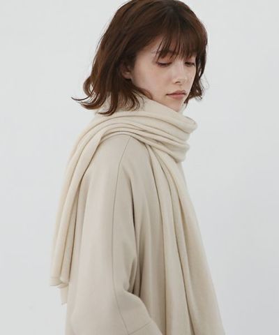 Mochi.モチ.baby cashmere stole [vm-a22-k19/off white]