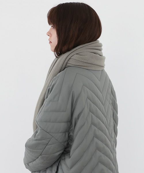 Mochi.モチ.baby cashmere stole [vm-a22-k19/green grey]