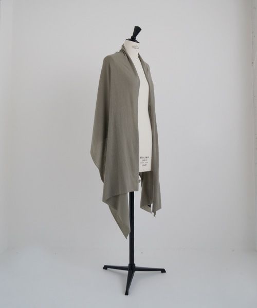 Mochi.モチ.baby cashmere stole [vm-a22-k19/green grey]