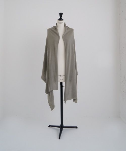 Mochi.モチ.baby cashmere stole [vm-a22-k19/green grey]