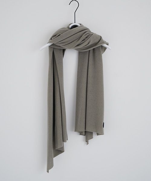 Mochi.モチ.baby cashmere stole [vm-a22-k19/green grey]