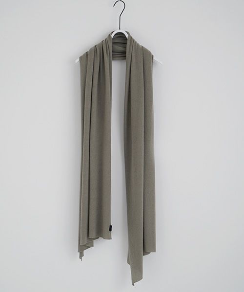 Mochi.モチ.baby cashmere stole [vm-a22-k19/green grey]