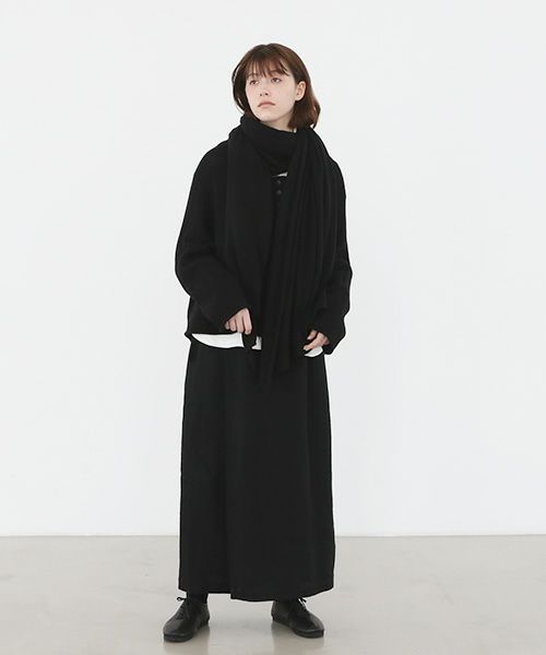 Mochi.モチ.baby cashmere stole [vm-a22-k19/black・]