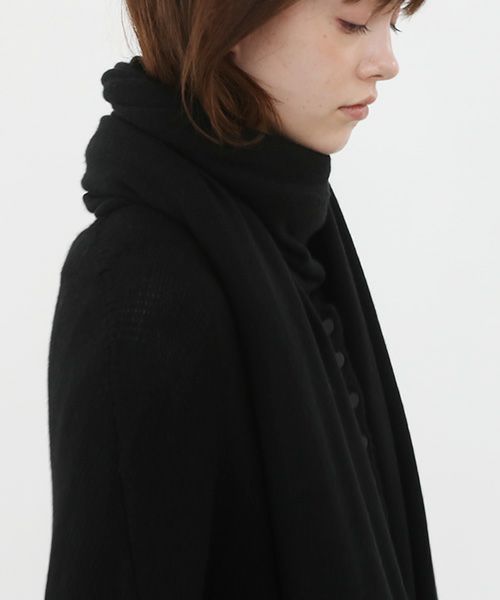 Mochi.モチ.baby cashmere stole [vm-a22-k19/black・]