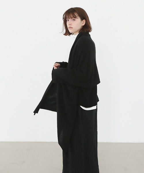 Mochi.モチ.baby cashmere stole [vm-a22-k19/black・]