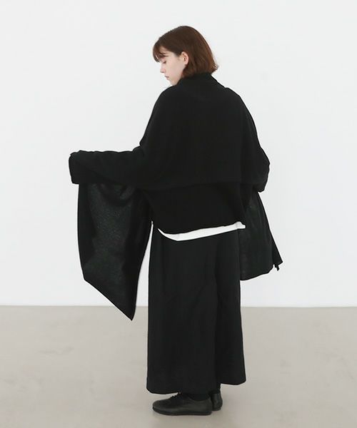 Mochi.モチ.baby cashmere stole [vm-a22-k19/black・]