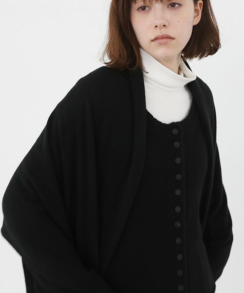 Mochi.モチ.baby cashmere stole [vm-a22-k19/black・]