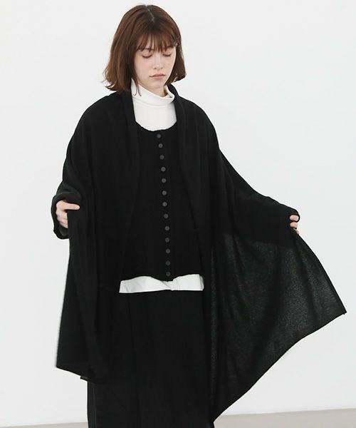 Mochi.モチ.baby cashmere stole [vm-a22-k19/black・]