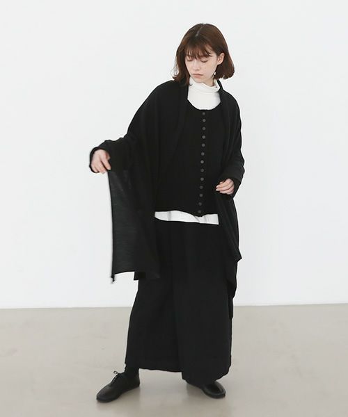 Mochi.モチ.baby cashmere stole [vm-a22-k19/black・]