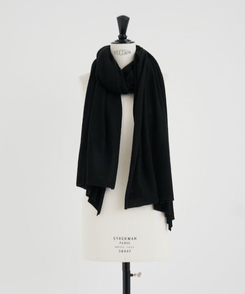 Mochi.モチ.baby cashmere stole [vm-a22-k19/black・]