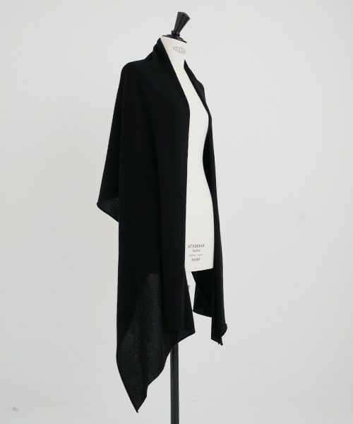 Mochi.モチ.baby cashmere stole [vm-a22-k19/black・]
