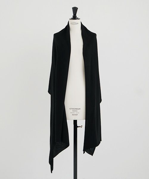 Mochi.モチ.baby cashmere stole [vm-a22-k19/black・]