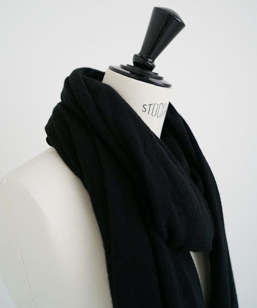 Mochi.モチ.baby cashmere stole [vm-a22-k19/black・]