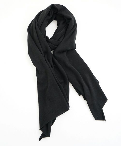 Mochi.モチ.baby cashmere stole [vm-a22-k19/black・]