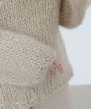Mochi.モチ.hand knitted sweater [ma22-kn-04/beige]