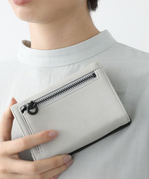 Mochi.モチ.folded wallet [ma-pro-17-/green grey]