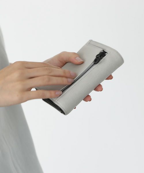 Mochi.モチ.folded wallet [ma-pro-17-/green grey]