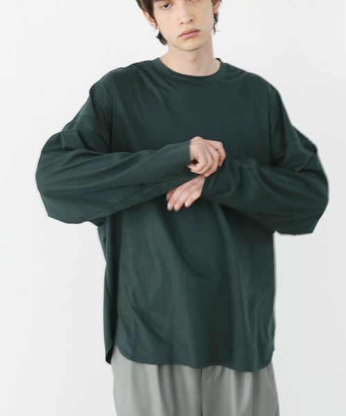 VU.ヴウ.basic long t-shirt vu-a22-t04[DARK GREEN]