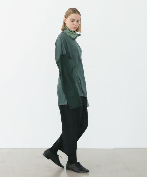 VU.ヴウ.highneck mix t-shirt vu-a22-t05[GREEN MIX]:s_