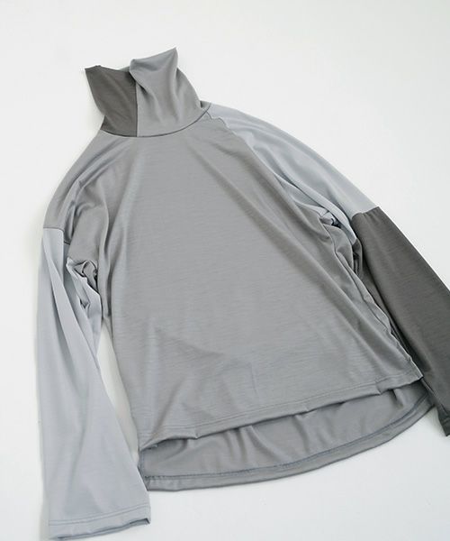 VU.ヴウ.highneck mix t-shirt vu-a22-t05[GRAY MIX]:s_