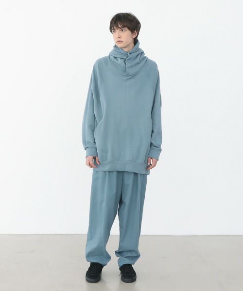 VU.ヴウ.dyed neckworm hoody vu-a22-t06[BLUE BEIGE]_