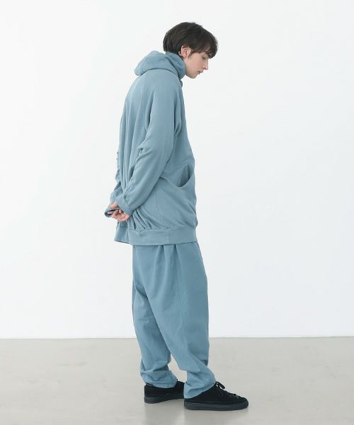 VU.ヴウ.dyed neckworm hoody vu-a22-t06[BLUE BEIGE]_