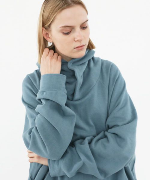 VU.ヴウ.dyed neckworm hoody vu-a22-t06[BLUE BEIGE]_