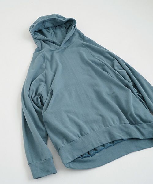 VU.ヴウ.dyed neckworm hoody vu-a22-t06[BLUE BEIGE]_
